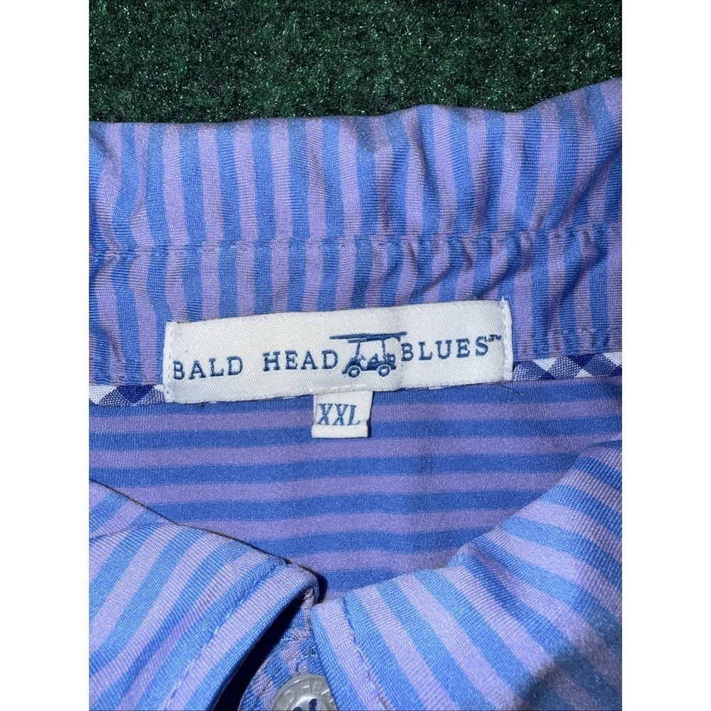 Bald Head Blues Mens XXL Striped Golf Polo Proctor Pittsford Country Club P10 - Picture 3 of 8